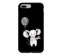 Carcasa para iPhone 7 Plus/8 Plus Lindo Elefante Pastel Globo Celebración Sketch