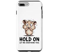 Carcasa para iPhone 7 Plus/8 Plus Lindo hámster nervioso Divertido Pensamiento excesivo