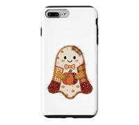 Carcasa para iPhone 7 Plus/8 Plus Lindo Patchwork Fantasma Calabaza otoño Halloween