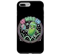 Carcasa para iPhone 7 Plus/8 Plus Lindo pepinillo Kawaii Estaba en una Divertida Disputa de Jugador de Pickleball