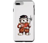 Carcasa para iPhone 7 Plus/8 Plus Lindo Perro Bobtail Torre de Londres Guardián Inglaterra