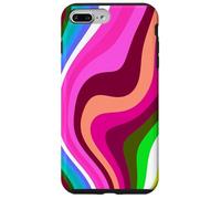 Carcasa para iPhone 7 Plus/8 Plus Liquid Swirl Retro 60s 70s Aesthetic Indie Hippie Funky