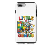Carcasa para iPhone 7 Plus/8 Plus Little Genius Robot Puzzle Builder, diseño Infantil