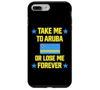 Carcasa para iPhone 7 Plus/8 Plus Llévame a Aruba o Piérdame para Siempre | Crucero con Bandera del Caribe