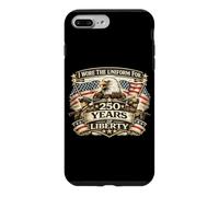 Carcasa para iPhone 7 Plus/8 Plus Llevé Uniforme Durante 250 años, Veterano de la Libertad, Eagle Flags, EE. UU.