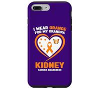 Carcasa para iPhone 7 Plus/8 Plus Llevo Naranja para la Conciencia sobre el cáncer de riñón de mi Abuelo