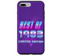 Carcasa para iPhone 7 Plus/8 Plus Lo Mejor de 1983 Bday Party Celebration Vintage 80's Art Design
