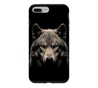 Carcasa para iPhone 7 Plus/8 Plus Lobo Dire Cara Luz De Luna Bosque Fauna Silvestre Naturaleza