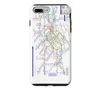 Carcasa para iPhone 7 Plus/8 Plus Londres Reino Unido Metro Train Railway - Souvenir Ruta Mapa Europa