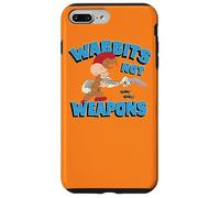 Carcasa para iPhone 7 Plus/8 Plus Looney Tunes Elmer and Bugs Wabbits Not Weapons