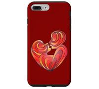 Carcasa para iPhone 7 Plus/8 Plus Los Amantes se besan y Sus cuerpos Forman un corazón de Amor