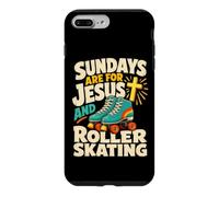 Carcasa para iPhone 7 Plus/8 Plus Los domingos Cristianos del Patinador de Dibujos Animados Son para Jesús y