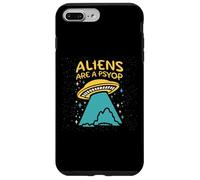Carcasa para iPhone 7 Plus/8 Plus Los Extraterrestres Son un Psyop Divertido OVNI Desinformación Engaño Alien Meme