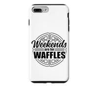 Carcasa para iPhone 7 Plus/8 Plus Los Fines de Semana de gofres Son para gofres Divertido Desayuno Vintage