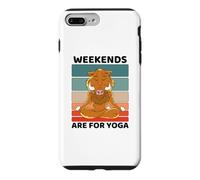 Carcasa para iPhone 7 Plus/8 Plus Los Fines de Semana Vintage para Amantes del jabalí Son para Yoga