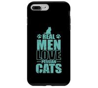 Carcasa para iPhone 7 Plus/8 Plus Los Hombres Reales aman los Gatos persas