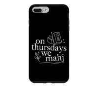 Carcasa para iPhone 7 Plus/8 Plus Los Jueves Mahj Gráfico Jugando Mahjong Amantes del Juego