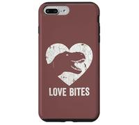 Carcasa para iPhone 7 Plus/8 Plus Love Bites T-Rex Dinosaurio Divertido Retro Grunge Paleontología