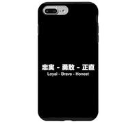 Carcasa para iPhone 7 Plus/8 Plus Loyal - Brave - Honest English & Japanese Quotes Version