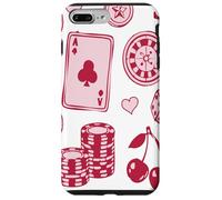 Carcasa para iPhone 7 Plus/8 Plus Lucky Girl Energy Gambling Playing Cards Cherries and Dice