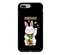 Carcasa para iPhone 7 Plus/8 Plus Lucky Rabbit Maneki Neko Bunny Flor de Cerezo japonés