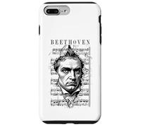 Carcasa para iPhone 7 Plus/8 Plus Ludwig Van Beethoven Partitura Clásica Retrato Vintage