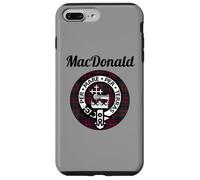 Carcasa para iPhone 7 Plus/8 Plus Macdonald Clan Scottish Nombre Escudo de Armas Tartán