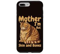 Carcasa para iPhone 7 Plus/8 Plus Madre Soy Pero Piel Y Huesos Divertido Gato Chonky Meme