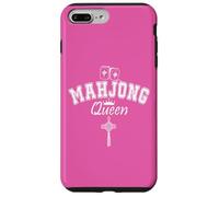 Carcasa para iPhone 7 Plus/8 Plus Mahjong Queen of Tiles Mahjong Queen Crown It's Mahjong Time