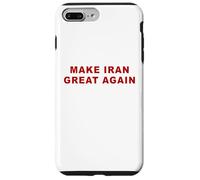 Carcasa para iPhone 7 Plus/8 Plus Make Iran Great Again - Minimal Text White & Red