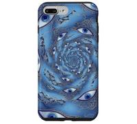 Carcasa para iPhone 7 Plus/8 Plus Mal de Ojo Espiral Protección mística Espiritual Boho Ojos