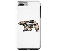 Carcasa para iPhone 7 Plus/8 Plus Mama Bear Patrón Floral Rosas Rosa Flores
