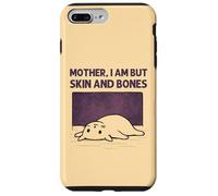 Carcasa para iPhone 7 Plus/8 Plus Mamá, Soy Pero Piel y Huesos Gracioso Gato mamá Amante de los Gatos