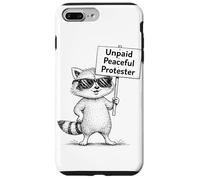 Carcasa para iPhone 7 Plus/8 Plus Manifestante pacífico no remunerado Humor Mapache Divertido