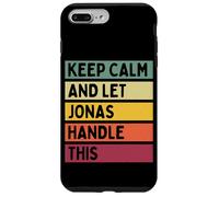 Carcasa para iPhone 7 Plus/8 Plus Mantén la Calma y Deja Que Jonas se encargue de Esta Divertida Cita Retro