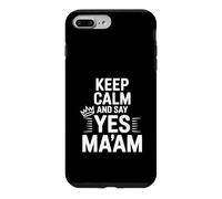 Carcasa para iPhone 7 Plus/8 Plus Mantén la Calma y di Que sí, señora, Cita Divertida