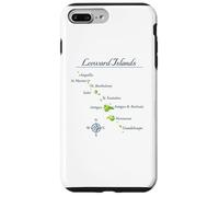 Carcasa para iPhone 7 Plus/8 Plus Mapa de Islas de Sotavento Antigua St Martin Brabuda