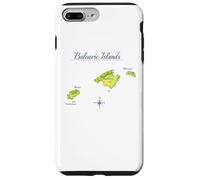 Carcasa para iPhone 7 Plus/8 Plus Mapa Islas Baleares Mallorca Ibiza Menorca Travel