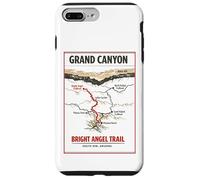 Carcasa para iPhone 7 Plus/8 Plus Mapa Vintage de Bright Angel Trail, Gran Cañón, Borde Sur de Arizona