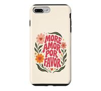 Carcasa para iPhone 7 Plus/8 Plus Más Frases Florales de Amor por Favor con Frases de Amor Retro