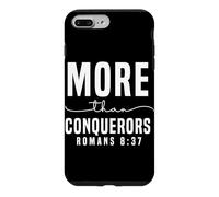 Carcasa para iPhone 7 Plus/8 Plus Más Que Vencedores Romanos 8:37 Diseño Motivacional
