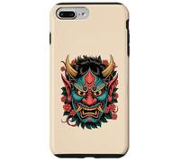 Carcasa para iPhone 7 Plus/8 Plus Máscara Japonesa de Diablo Hannya Demonio japonés Oni Máscara Yokai Oni