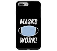 Carcasa para iPhone 7 Plus/8 Plus Masks Work Wear a Face Mask & Social Distance & Hygiene