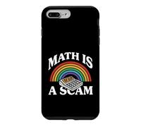 Carcasa para iPhone 7 Plus/8 Plus Math Is A Scam Retro Rainbow Exploding Calculator Sarcasm