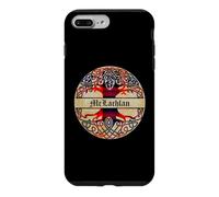Carcasa para iPhone 7 Plus/8 Plus McLachlan Clan Tartan Árbol de la Vida Escocés Apellido