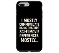 Carcasa para iPhone 7 Plus/8 Plus Me comunico principalmente usando Ciencia ficción Oscura Ciencia cinematográfica