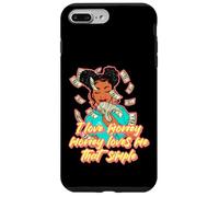 Carcasa para iPhone 7 Plus/8 Plus Me Encanta el Dinero el Dinero me ama melanina ajetreo Mujer Negro Sista