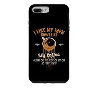 Carcasa para iPhone 7 Plus/8 Plus Me Gusta mis Hombres cómo me Gusta mi café deslizándose Fuera del Techo