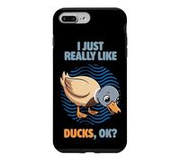 Carcasa para iPhone 7 Plus/8 Plus Me Gustan Mucho los Patos Ok Aves acuáticas Animal Pato Sajonia