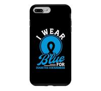 Carcasa para iPhone 7 Plus/8 Plus Me Pongo Azul para el Mes de concientización sobre la Diabetes Sobreviviente diabético